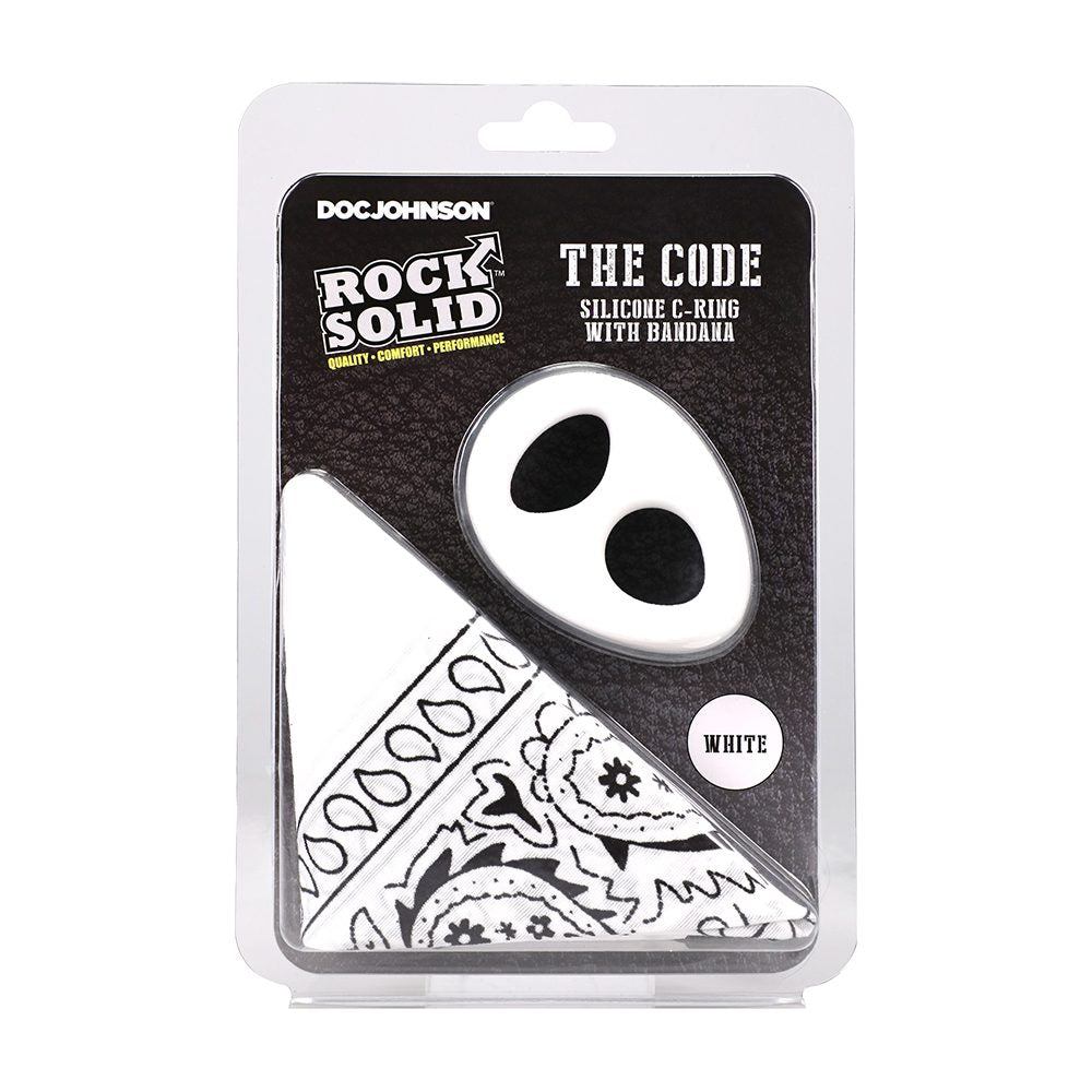 Doc Johnson The Code Silicone C-Ring with Bandana