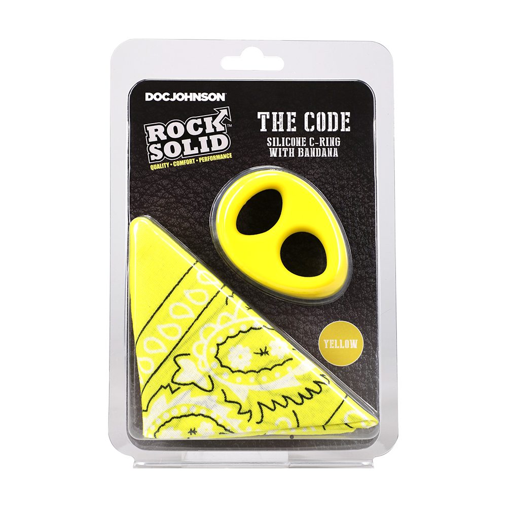 Doc Johnson The Code Silicone C-Ring with Bandana