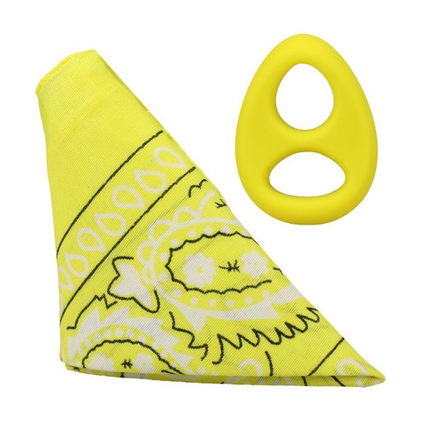 Doc Johnson The Code Silicone C-Ring with Bandana