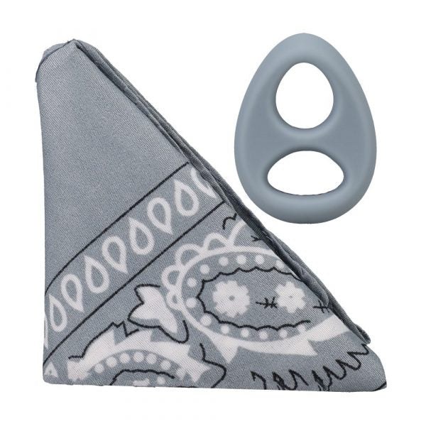 Doc Johnson The Code Silicone C-Ring with Bandana