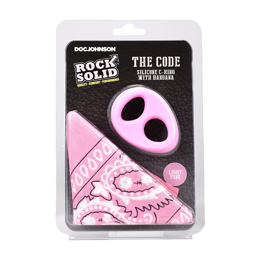 Doc Johnson The Code Silicone C-Ring with Bandana