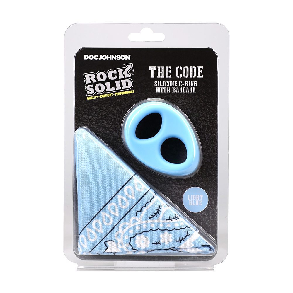 Doc Johnson The Code Silicone C-Ring with Bandana