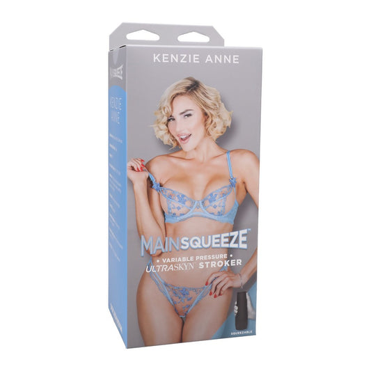 Doc Johnson Main Squeeze Kenzie Anne ULTRASKYN Masturbator – Molded stroker with pressure plate and twistable suction control