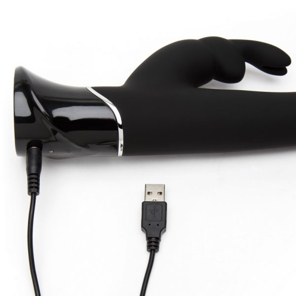 Fifty Shades of Grey Greedy Girl – Rechargeable Silicone G-Spot Rabbit Vibrator with Storage Bag
