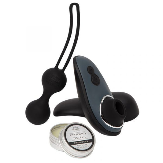 Fifty Shades of Grey Desire Bloom Kit with Womanizer Liberty, Kegel Balls, and Pleasure Balm – PurpleNight.ca