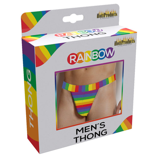 Hott Products Rainbow Men’s Thong – Pecker Pouch Pride Underwear