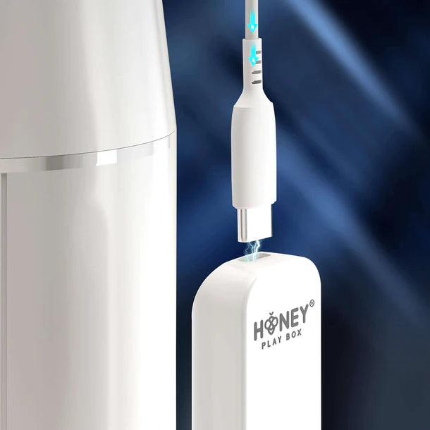 Honey Play Box Blanche Automatic Male Masturbator with thrusting and vibrating functions for advanced pleasure and stimulation