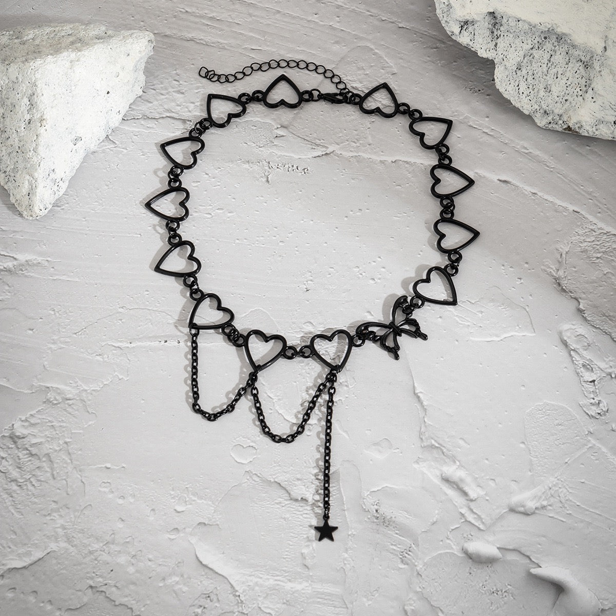 Black Heart Necklace