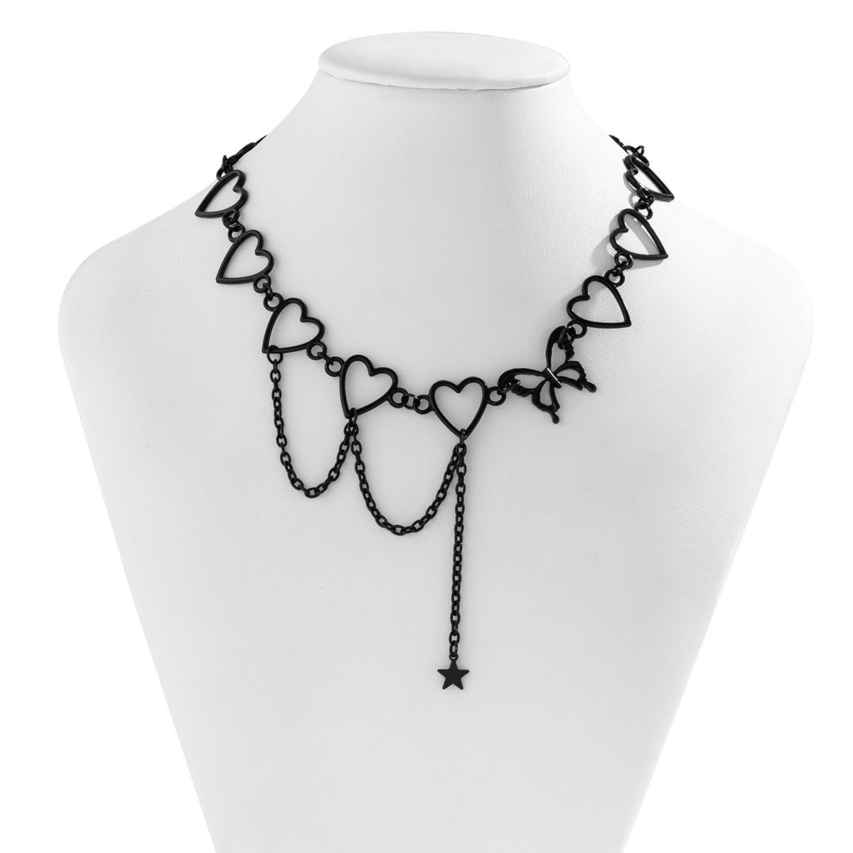 Black Heart Necklace