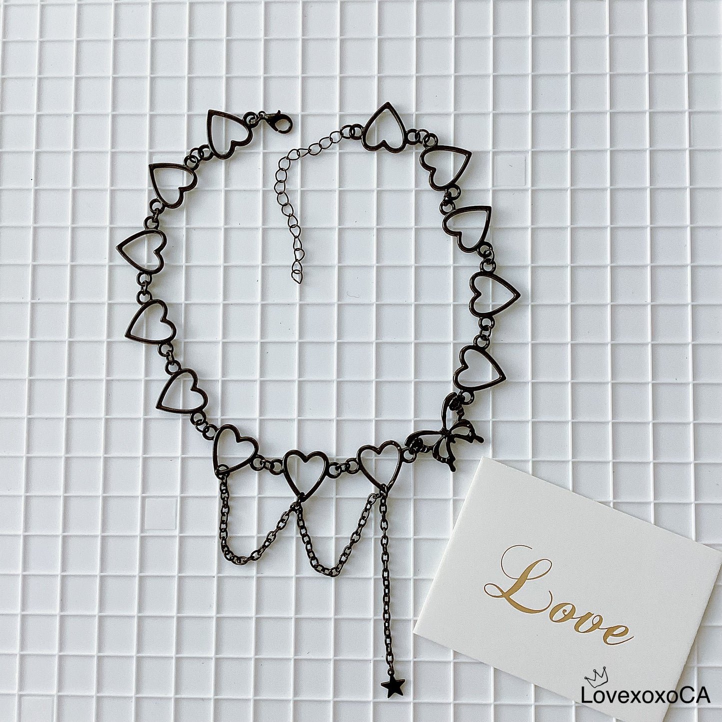 Black Heart Necklace