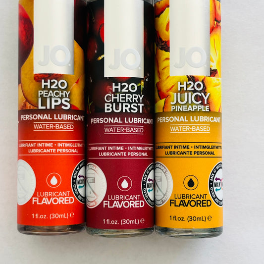 JO H2O Flavored Lubricant 3-Pack – Peach, Cherry & Pineapple (3 x 1 oz)