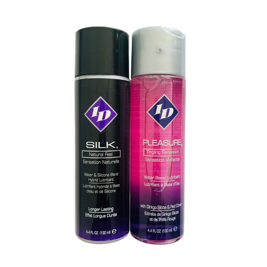 2-Pack ID Lubricants – Pleasure & Silk Hybrid Set (2 x 4.4 oz)
