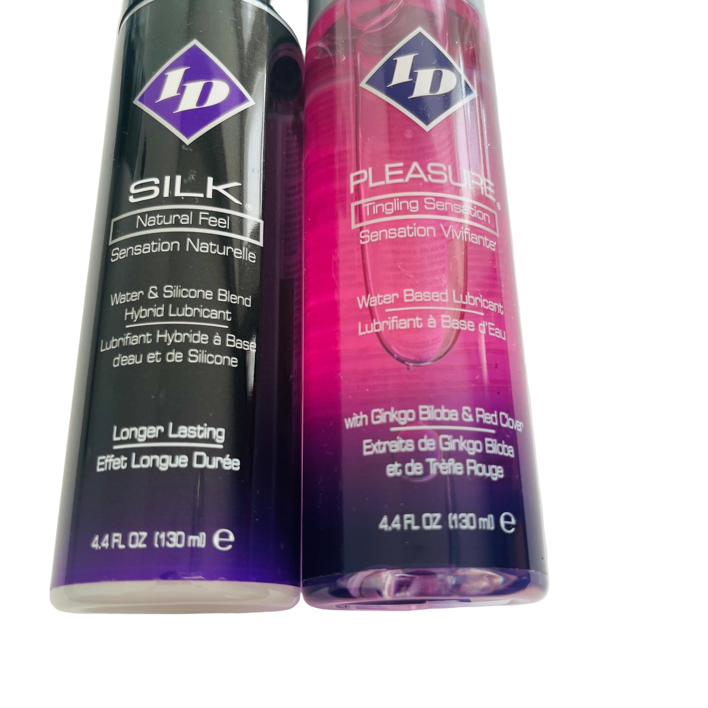 2-Pack ID Lubricants – Pleasure & Silk Hybrid Set (2 x 4.4 oz)