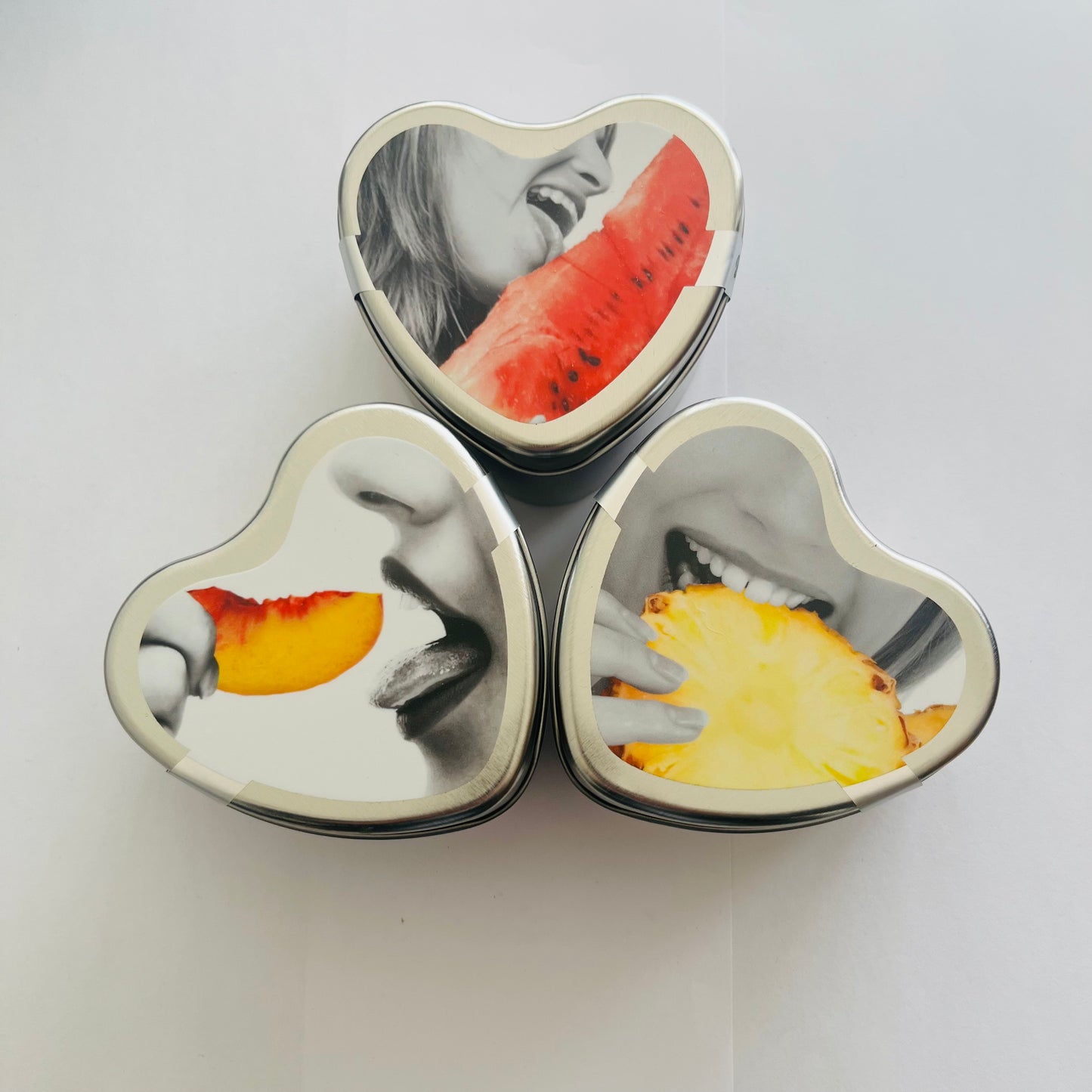 3-Pack Edible Massage Candle Set – Pineapple, Peach & Watermelon | Earthly Body