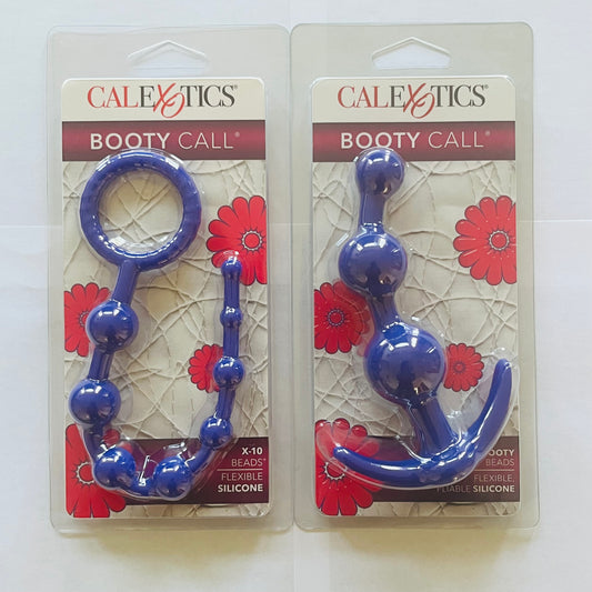 Bundle:CalExotics Booty Call X-10 Beads & Booty Beads-Purple