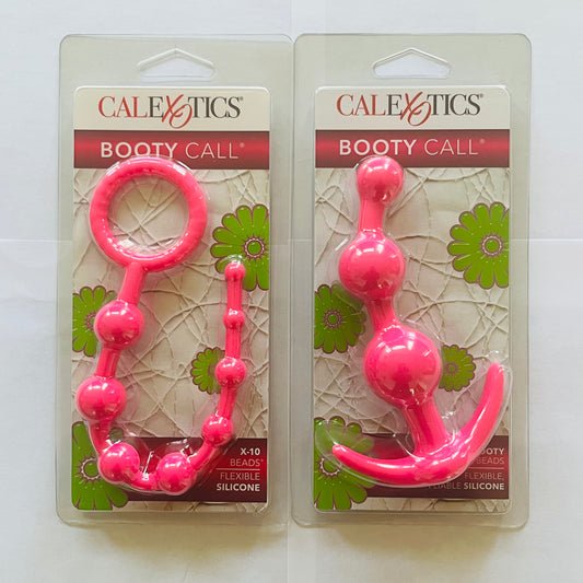 Bundle:CalExotics Booty Call X-10 Beads & Booty Beads-Pink