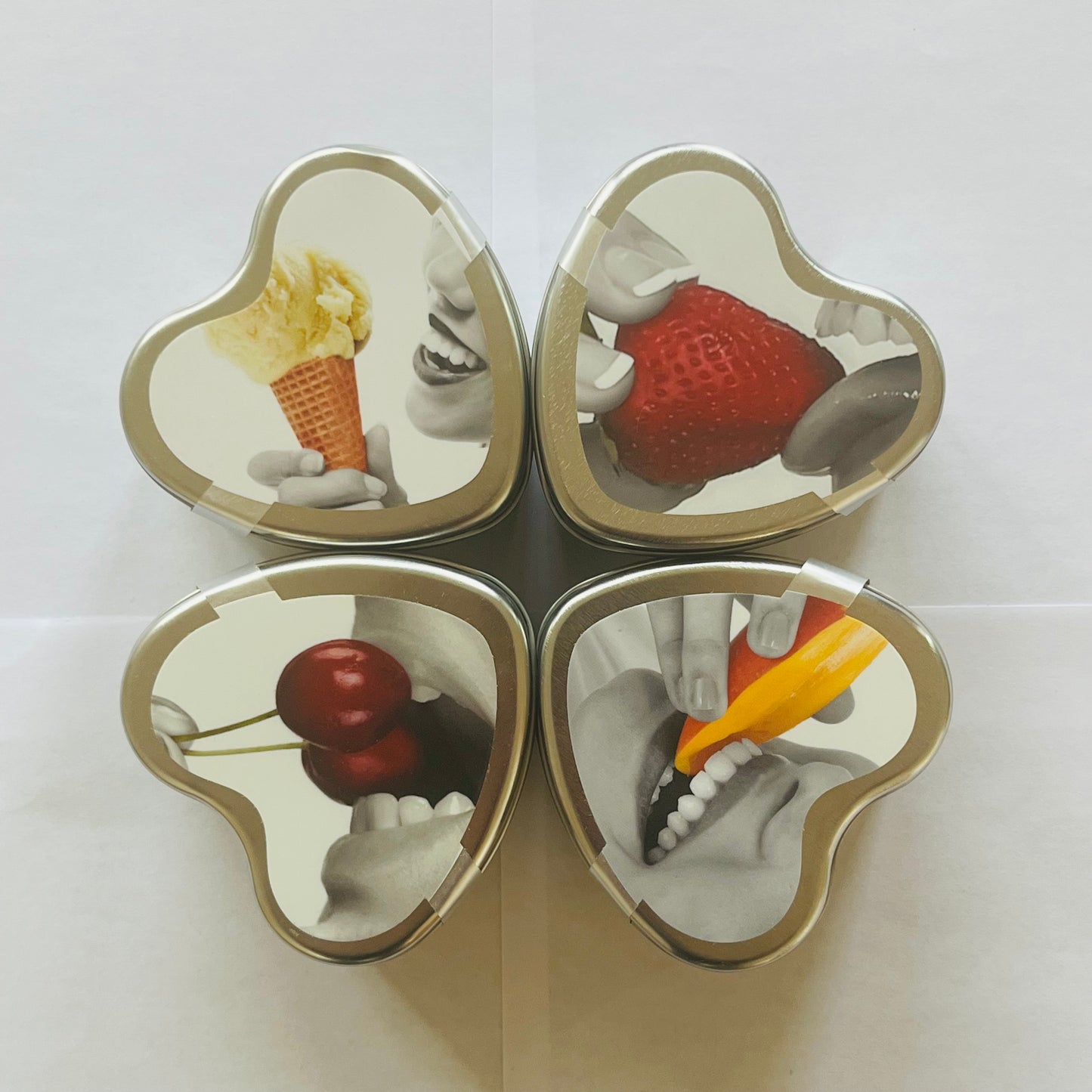4-Pack Edible Massage Candle Set – Vanilla, Strawberry, Mango & Cherry