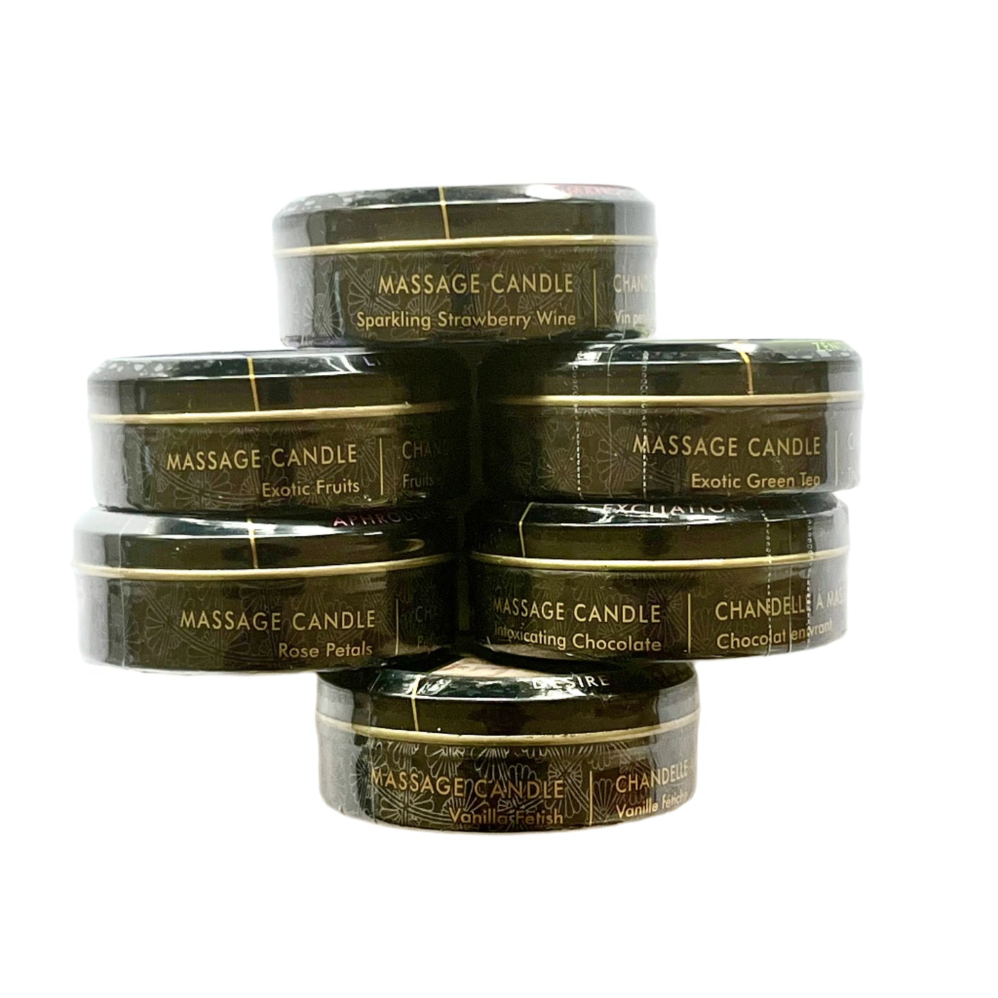 6-Pack Shunga Edible Massage Candle Set – Romantic Scents Travel Collection
