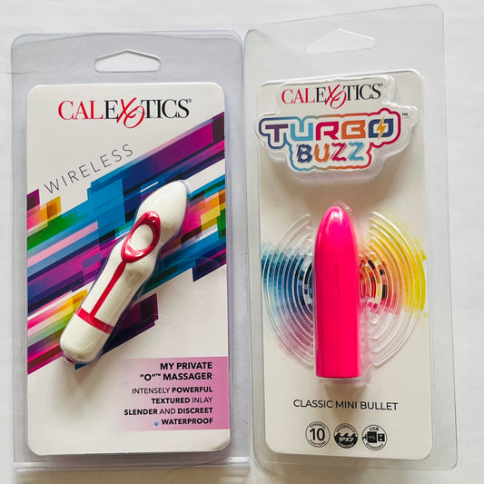 Bundle:CalExotics My Private O  & Turbo Buzz Classic Mini Bullet Pink