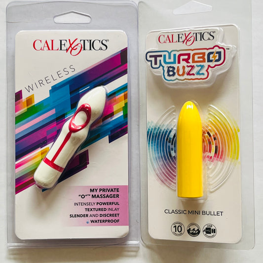 Bundle:CalExotics My Private O  & Turbo Buzz Classic Mini Bullet Yellow