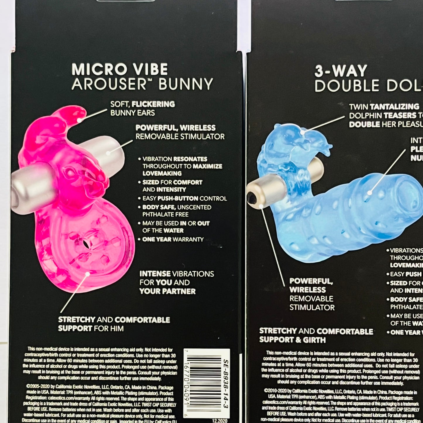 Triple Vibrating Ring Set with Playful Shapes