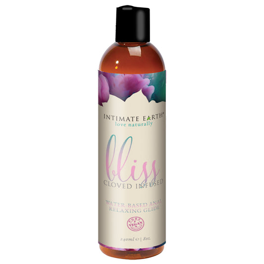 Bottle of Intimate Earth Bliss Cloved Infused product on a white background