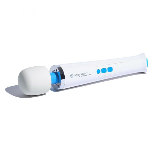 Magic Wand Waterproof Rechargeable Vibrator with silicone head and flexible neck – made in Japan