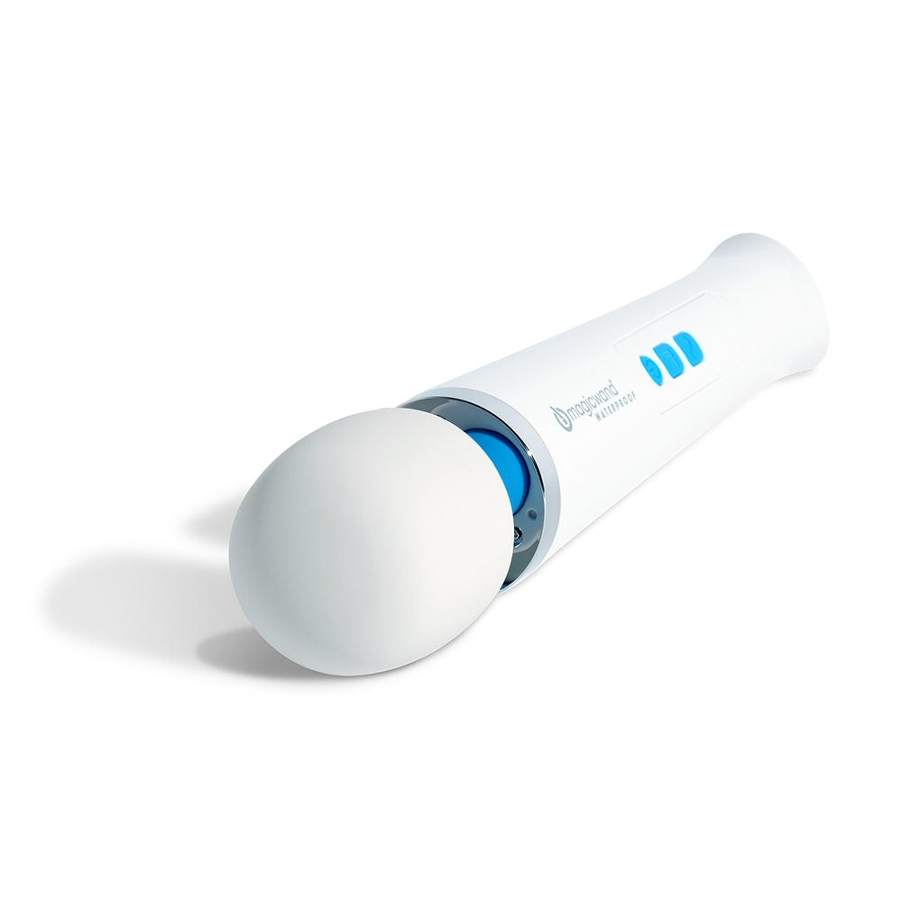 Magic Wand Waterproof Rechargeable Vibrator with silicone head and flexible neck – made in Japan