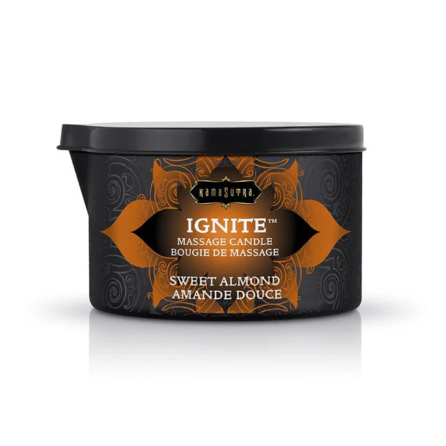 Kama Sutra Ignite Massage Candle – Skin-safe wax-free candle melting into sensual massage oil