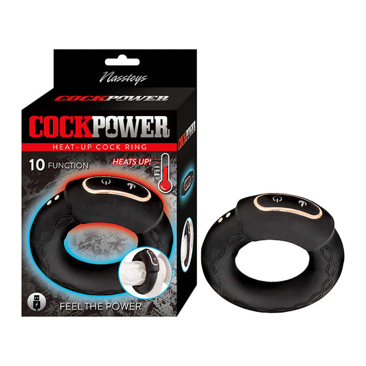 Nasstoys Cock Power Heat-Up Cock Ring – Black Vibrating Ring