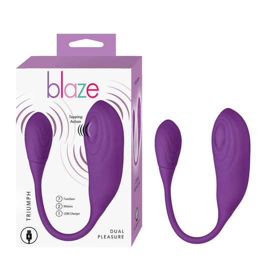 Nasstoys Blaze Triumph Dual Motor Vibrator with 7 Tapping Functions – PurpleNight.ca