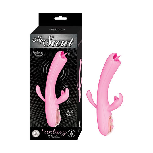 NassToys My Secret Flickering Tongue Vibrator – Triple Stimulation Design