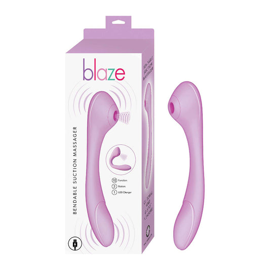 Nasstoys Blaze Bendable Suction Massager – Flexible Clitoral Suction & G-Spot Vibrator in Body-Safe Silicone