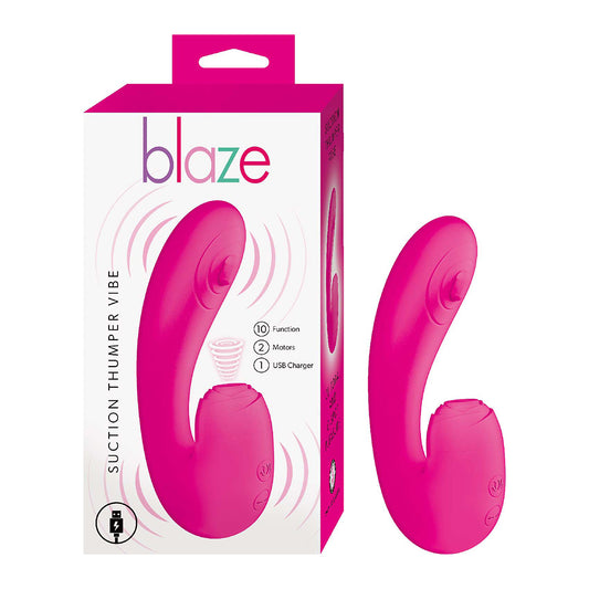 Nasstoys Blaze Suction Thumper Vibe – Rabbit Vibrator with Clitoral Suction and G-Spot Thumper