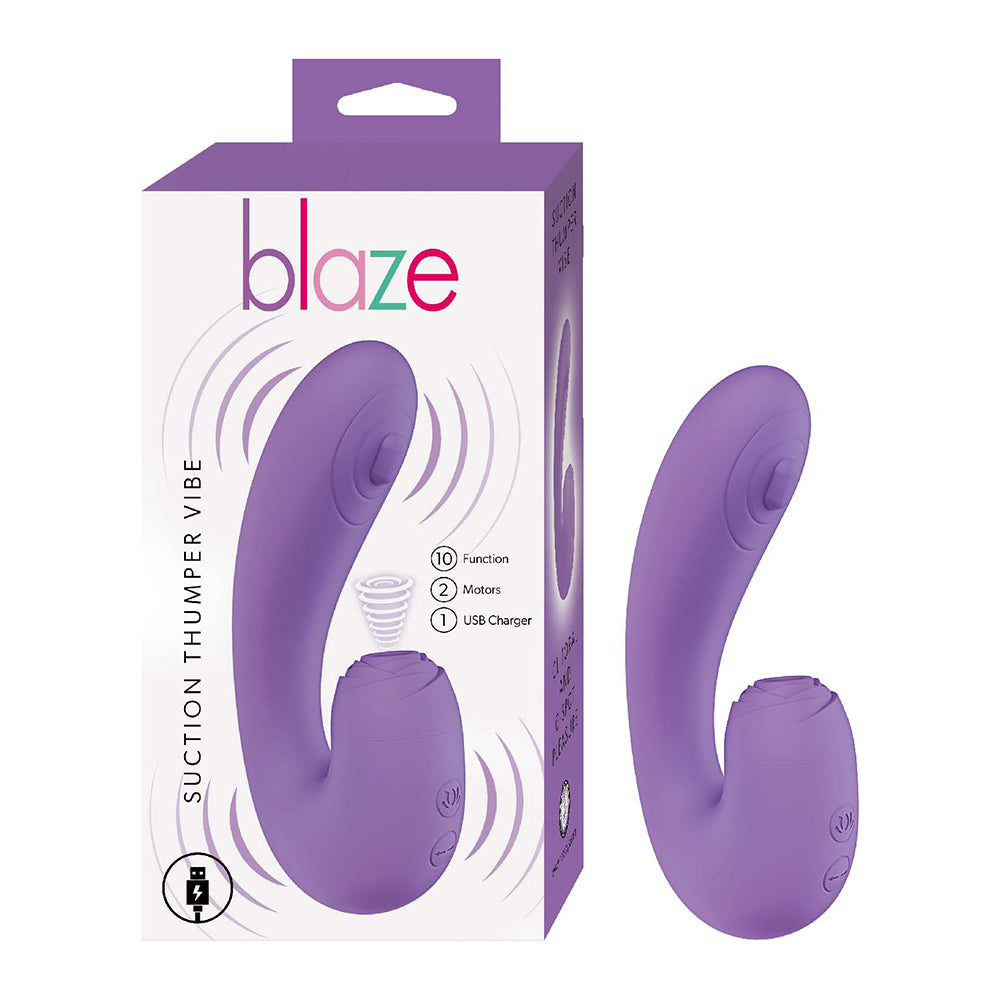 Nasstoys Blaze Suction Thumper Vibe – Rabbit Vibrator with Clitoral Suction and G-Spot Thumper