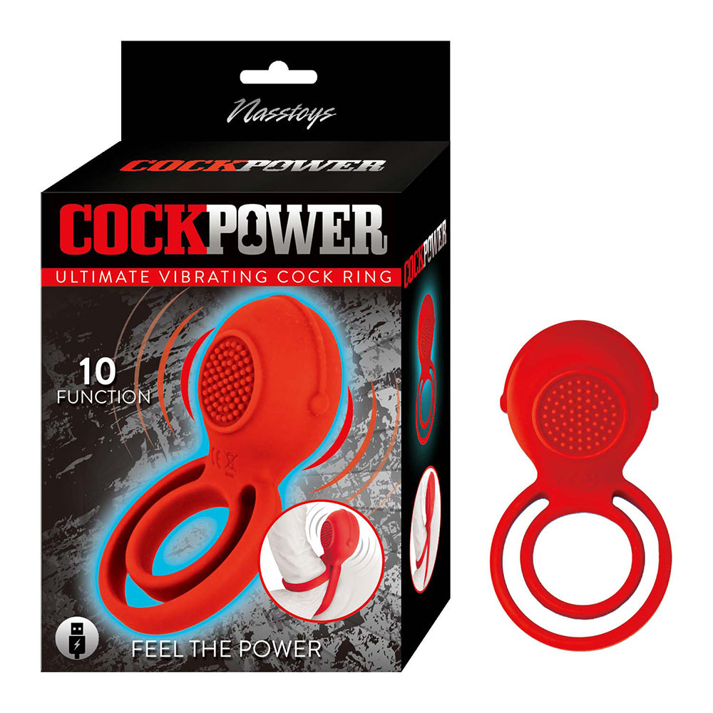 Nasstoys Cock Power Ultimate Vibrating Cock Ring Red