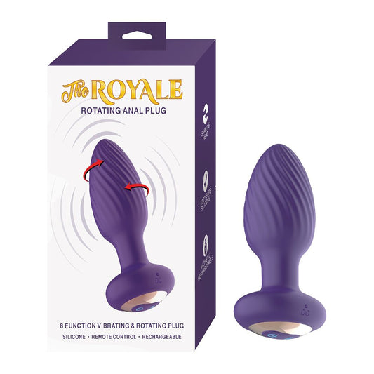 NassToys The Royale Rotating Anal Plug – Remote Vibrating Butt Plug