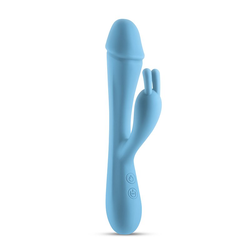 NS Novelties Obsessions Scarlett – Light Blue Plush Silicone Rechargeable Vibrator