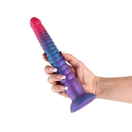 Colours Stacked Dildo 9" - Pink/Blue
