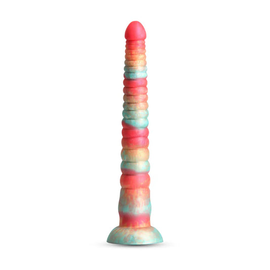 Colours Stacked Dildo 12" - Red/Gold