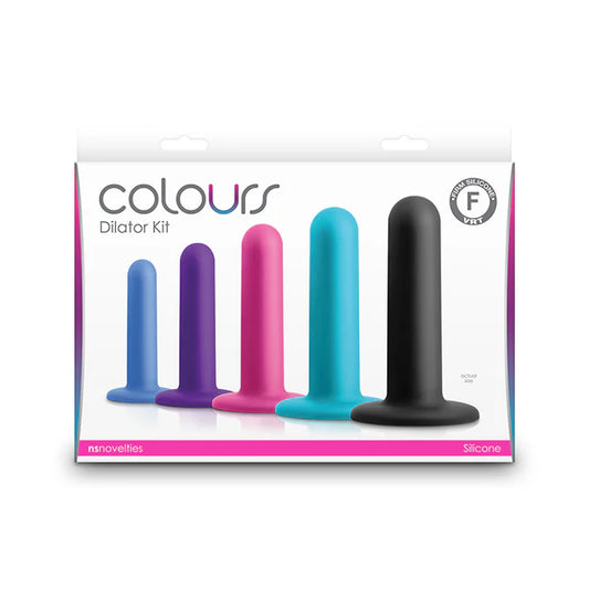 NS Novelties Colours Dilator Kit – 5 Vibrant Silicone Dilators in Assorted Sizes