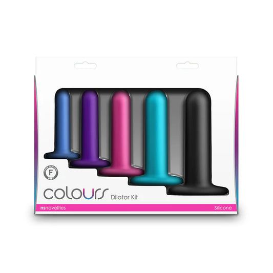 NS Novelties Colours Dilator Kit – 5 Vibrant Silicone Dilators in Assorted Sizes