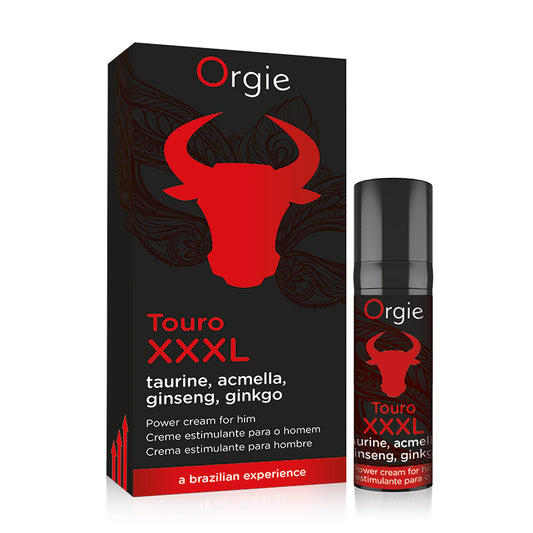 Orgie Touro XXXL Erection Enhancer Cream – 15 ml | Botanical Formula for Firmness and Size Sensation