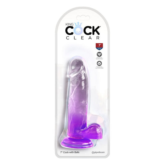 King Cock 7” with Balls  – Clear Edition