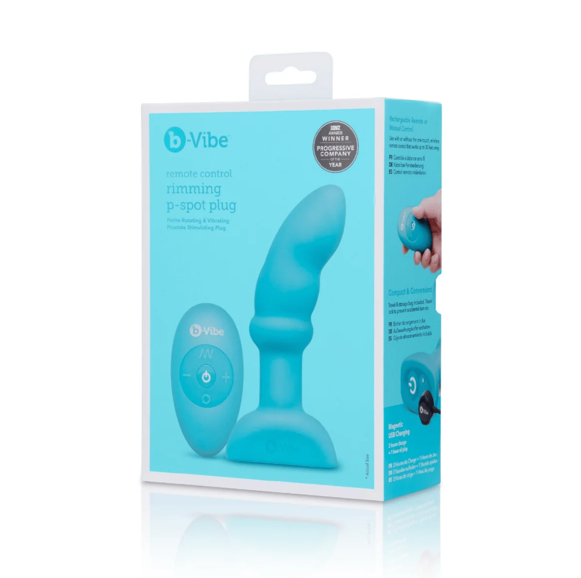 b-Vibe Remote Rimming P-Spot Plug – Prostate Massager with Remote