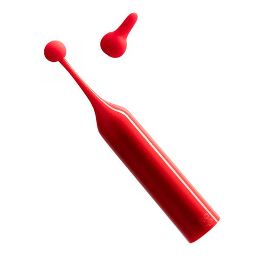 Romp Pop dual-head vibrator shown in water (waterproof feature)