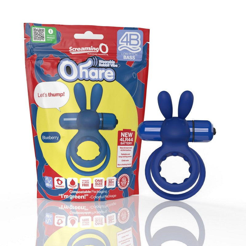 Screaming O 4B Ohare – Vibrating Rabbit Cock Ring with Deep Bass Motor