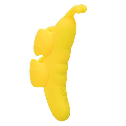 CalExotics Neon Butterfly Finger Vibe – Pink with Winged Design