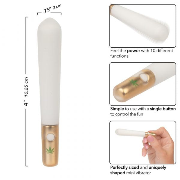 Naughty Bits Smoke Show mini joint-shaped vibrator – side view