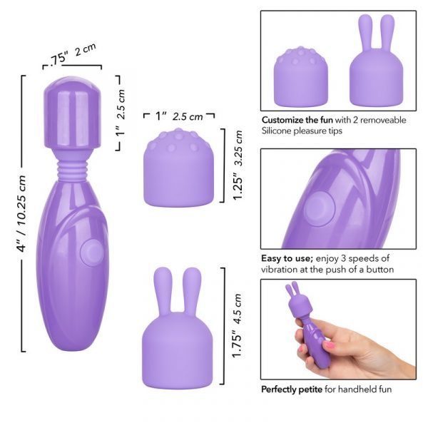 Olivia Massager Kit – Two Silicone Attachments and Packaging